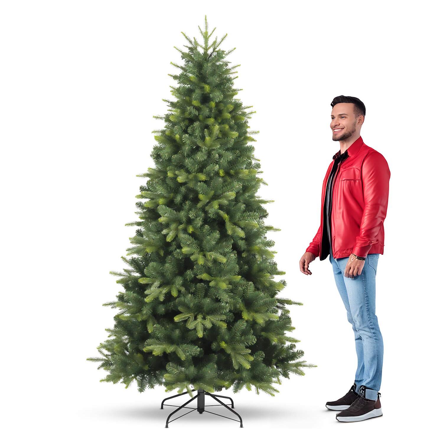 Savana - Albero di Natale effetto realistico in PE e PVC ø119x210H, 1185 rami