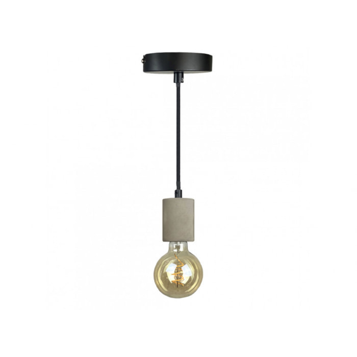 Suspension lumineuse en béton gris - PRAO 188