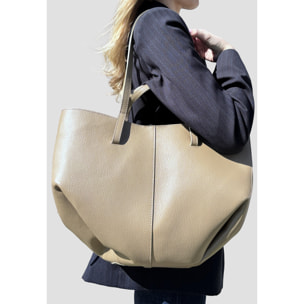 Borsa a Mano Shopper a Spalla da Donna in Pelle Dollaro