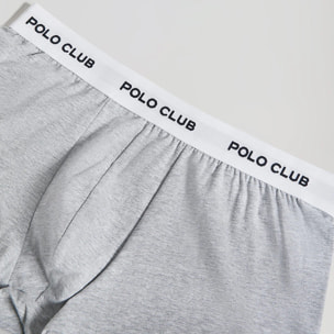 Boxer grigi con logo Polo Club