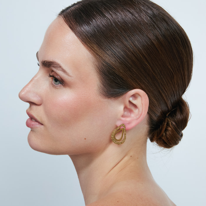 Pendientes Damil acabado oro amarillo 18k