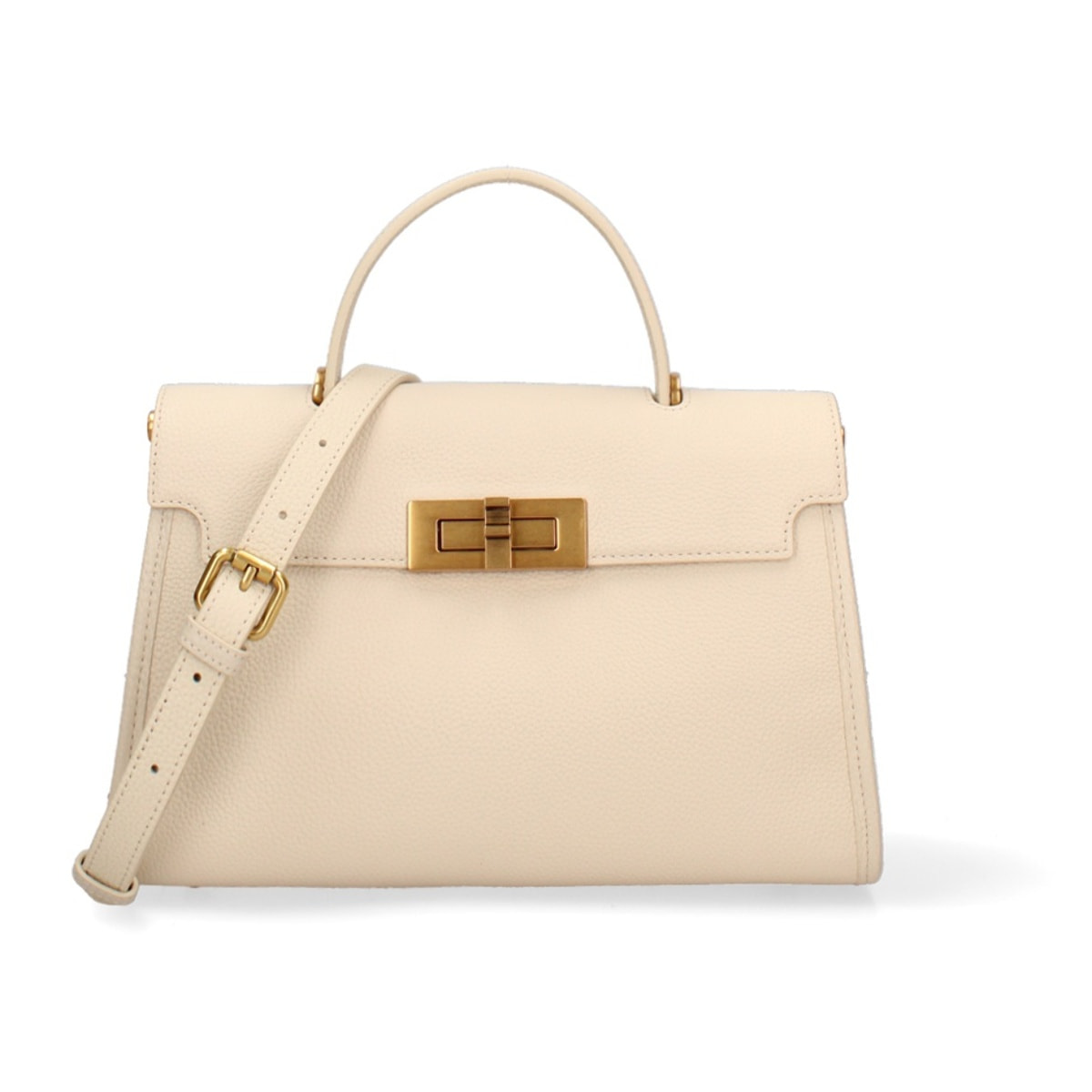 Borsa a mano da donna Made in Italy - Modello Embera Plus - 100% pelle - 28.0 x 17.0 x 9.0 cm