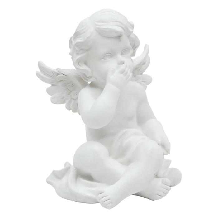 Ange déco H.23cm blanc