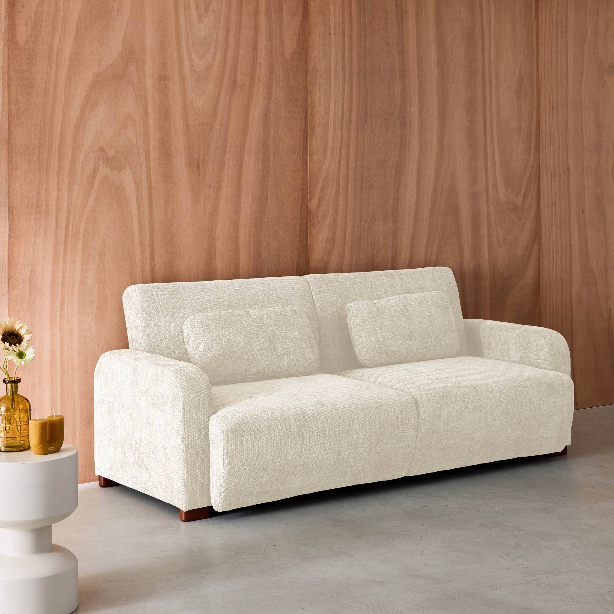 Canapé convertible 3 places tissu DANY