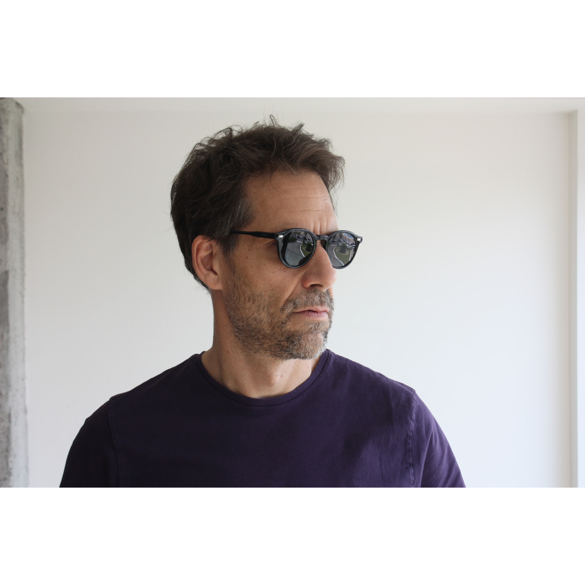 Gafas de sol OCEAN BOWIE - Negro brillante / Ahumada