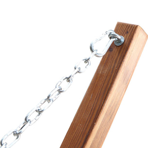 Hamac avec auvent sur support 3,15 m en bois chocolat ARYN