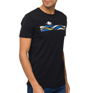 T-shirt in cotone 150 gr Hot Buttered Twister Colore Nero.