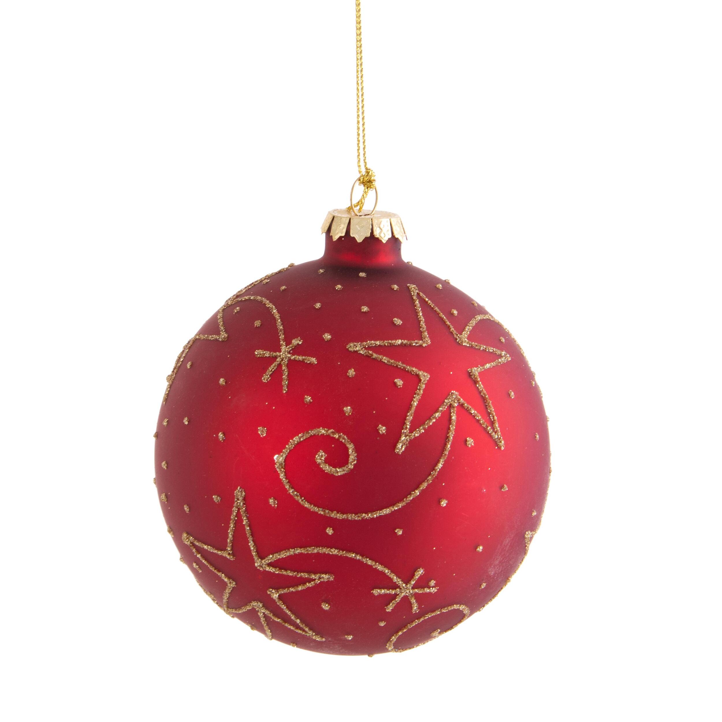 Sfera con stelle - Pezzi 8 - ROSSO - Bianchi Dino SpA
