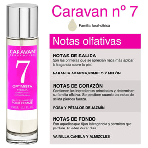 Caravan fragancias - caja de regalo con 2 perfumes nº7 de 150 ml, para mujer
