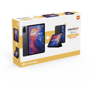 Tablette Android XIAOMI Pack Redmi Pad2 128Go + Cover + Fourreau