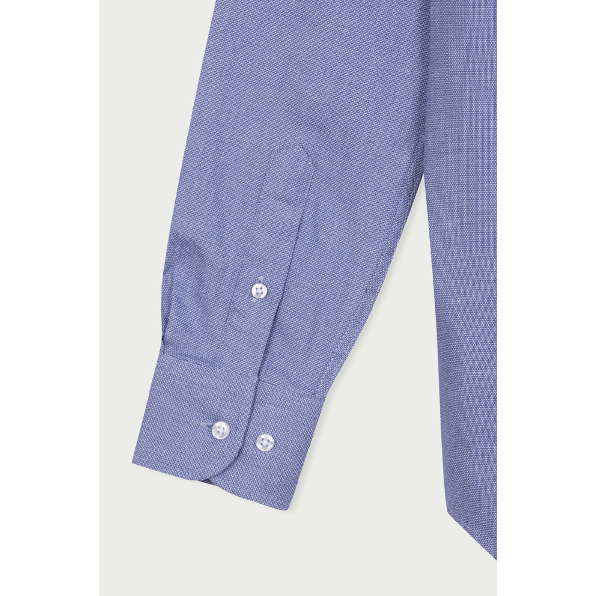 Camicia Uomo 1 Bottone Francese Slim Cotone Unito Blu Inchiostro