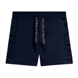 Pantaloni Shorts con Motivo Grafico e Logo FREDDY