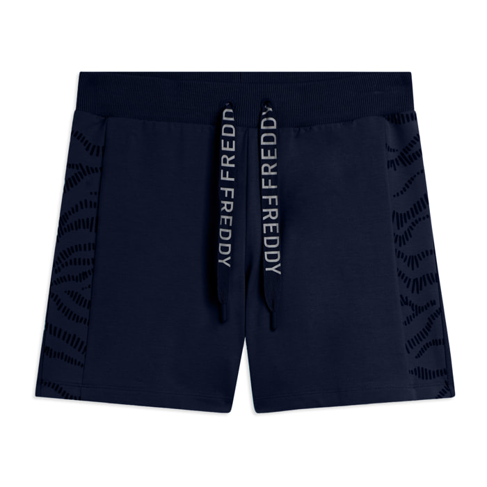 Pantaloni Shorts con Motivo Grafico e Logo FREDDY