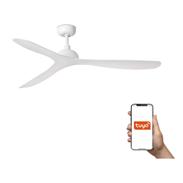 GOTLAND L Ventilateur de plafond blanc TUYA