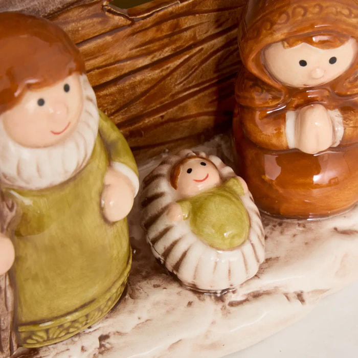 CRECHE DOLOMITE VERT H14.5