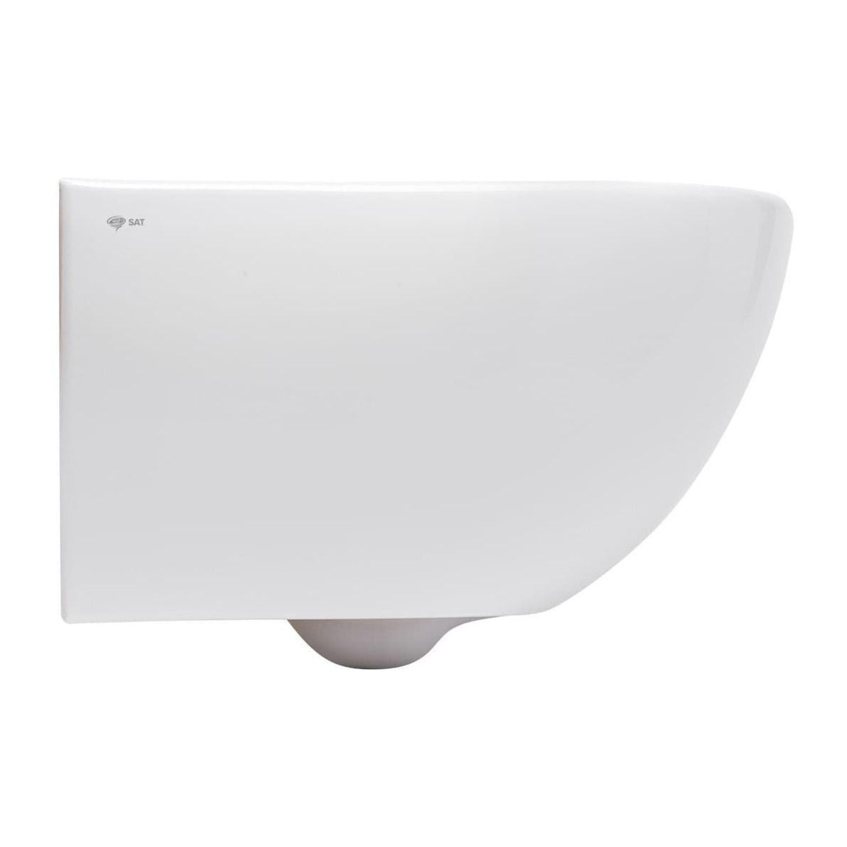 Pack WC bâti-autoportant + WC SAT infinitio sans bride fixations invisibles + Abattant softclose + Plaque blanche