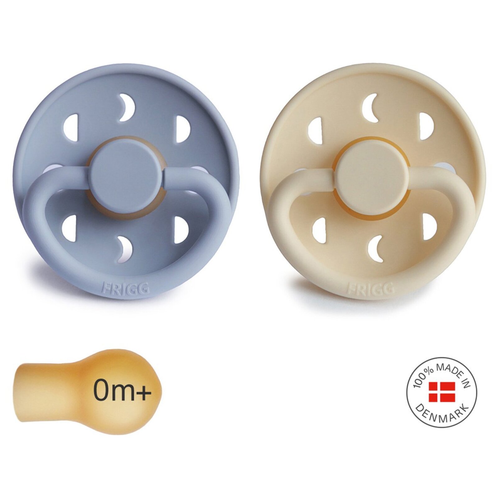 Frigg Pack 2 Chupetes Block Latex Moon Phase