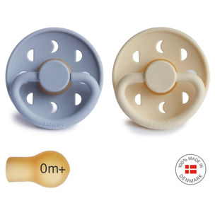 Frigg Pack 2 Chupetes Block Latex Moon Phase