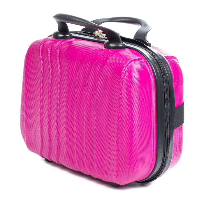 Beauty case rigido in ABS ultraleggero. Adattabile al carrello.