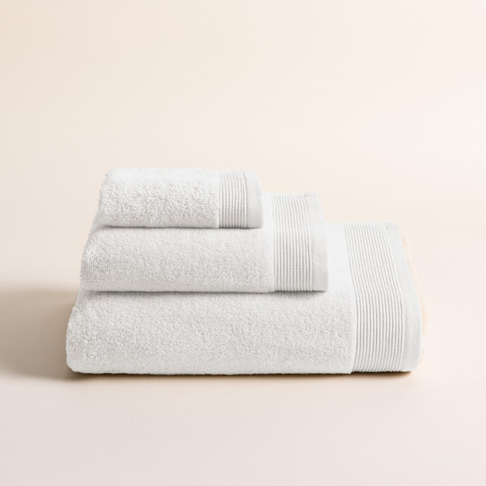 Lot de 3 serviettes Harmony White - Zero Twist - 600 grammes
