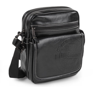 Bandolera Hombre Pu/Piel Lois Desert Negro