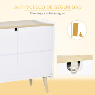 Cajonera Infantil de 3 Cajones Almacenaje de Juguetes Ropa Libros 90x40x75,2 cm