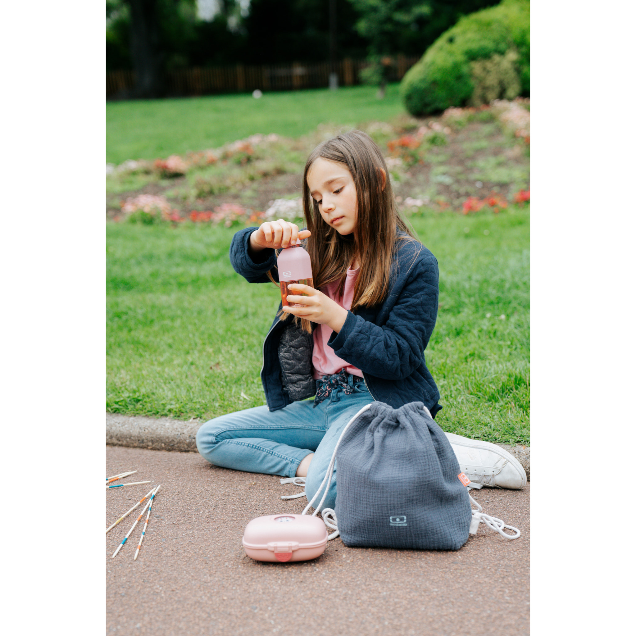 Bouteille réutilisable pour enfants Positive S 330ml Rose