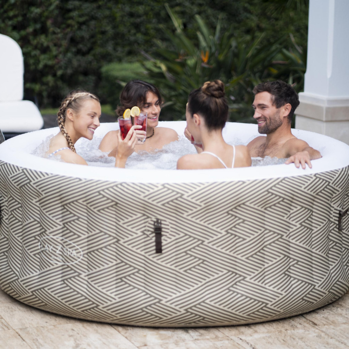 Bestway Spa gonflable rond Lay-Z-Spa Madrid AirJet avec WiFi 2-4 personnes