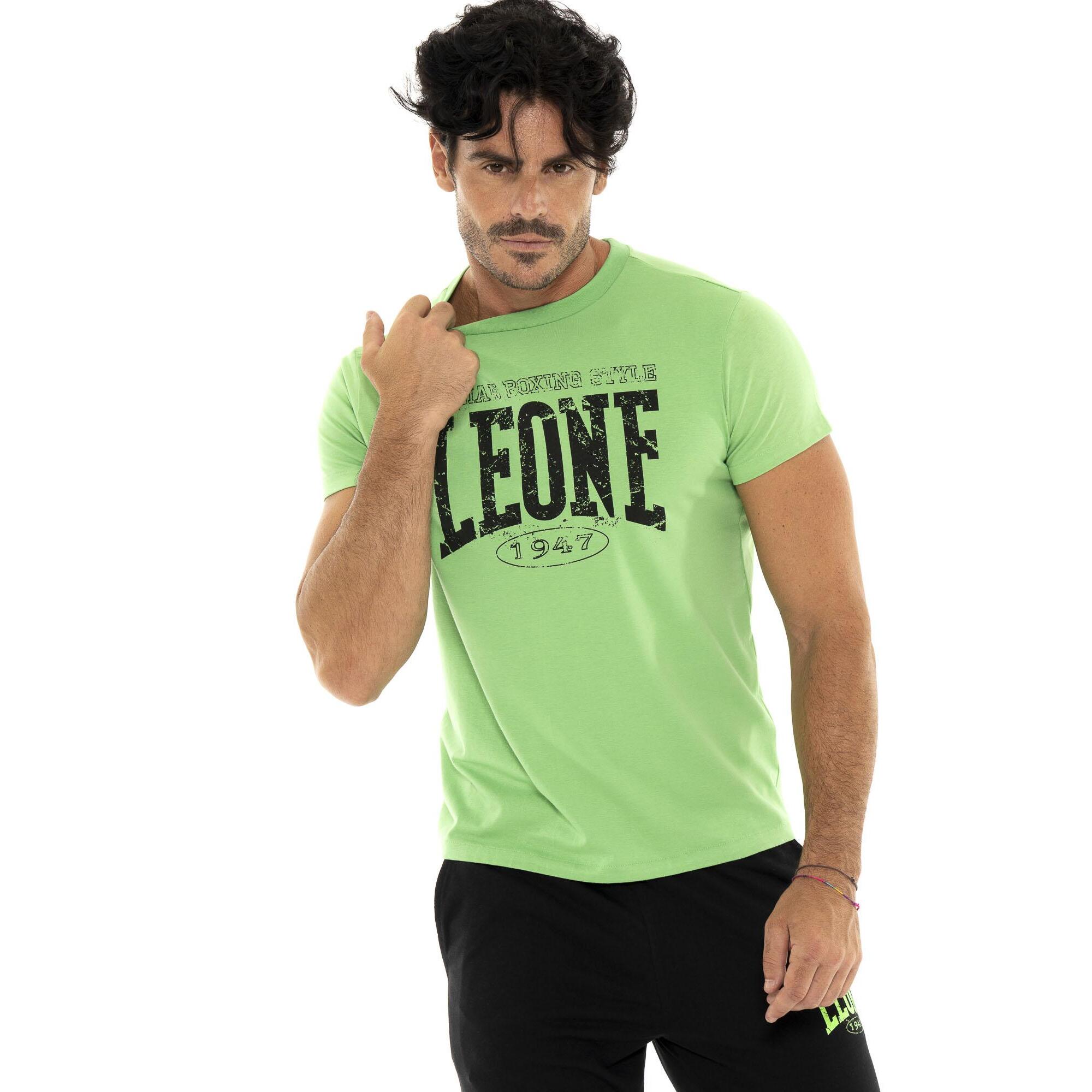 T-shirt da uomo in cotone elasticizzato Leone Boxing Legend