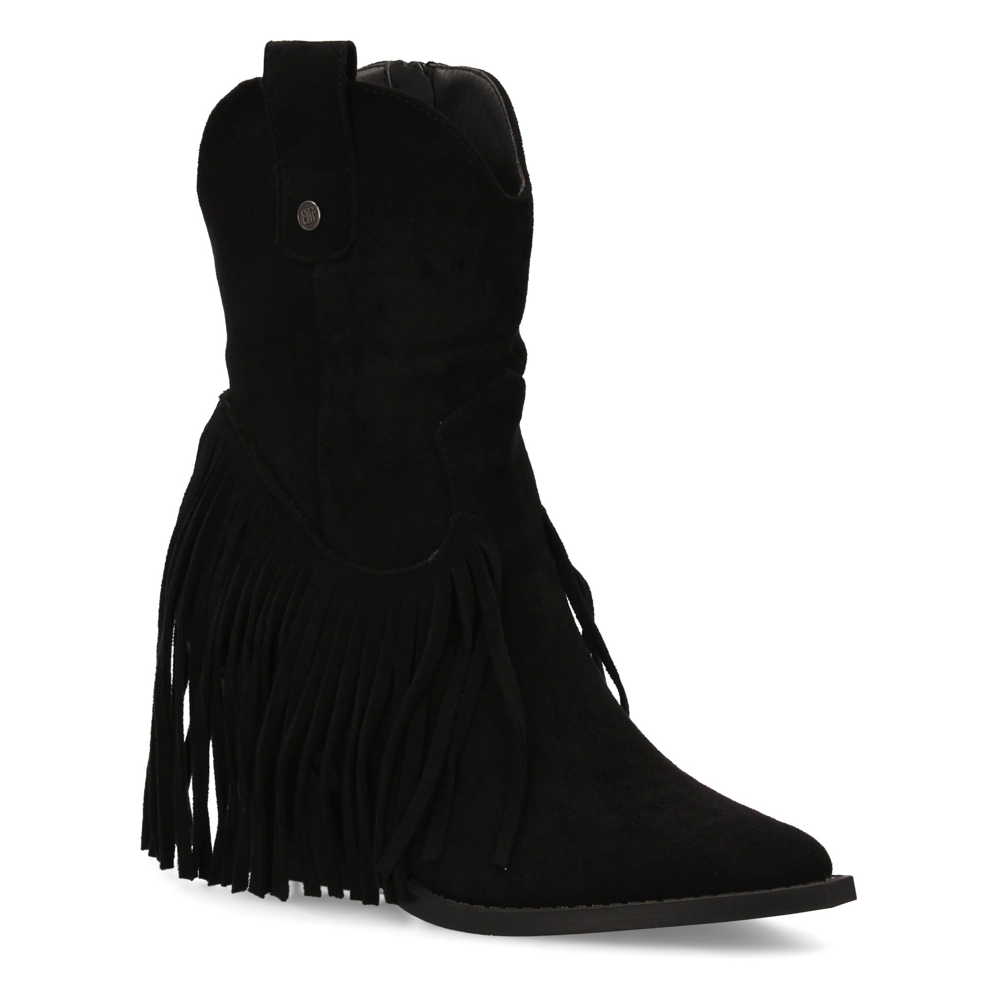 Botin mujer con flecos estilo cowboy