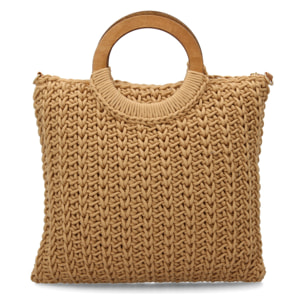 Bolso de hombro para mujer, diseño moderno con adorno de flecos