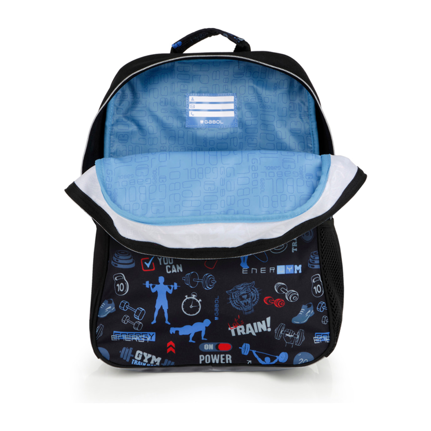 Mochila adaptable a carro Gabol TRAINING negra y resistente al agua