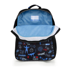 Mochila adaptable a carro Gabol TRAINING negra y resistente al agua