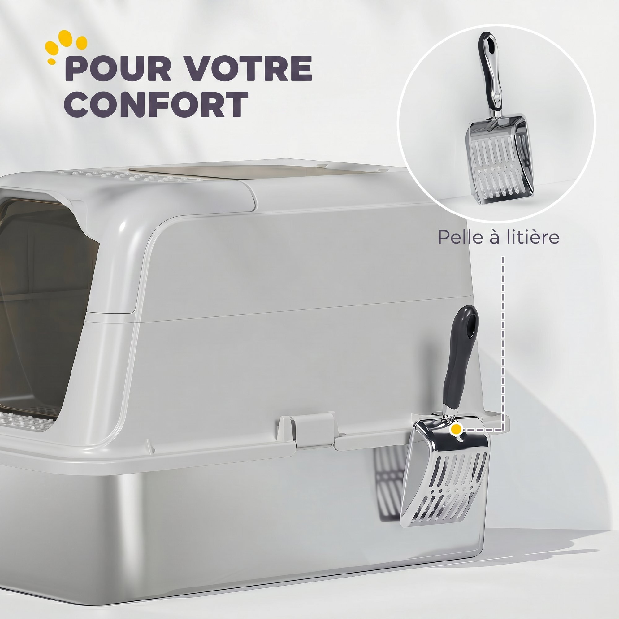 Maison de toilette fermée bac acier inox filtres désodorisants