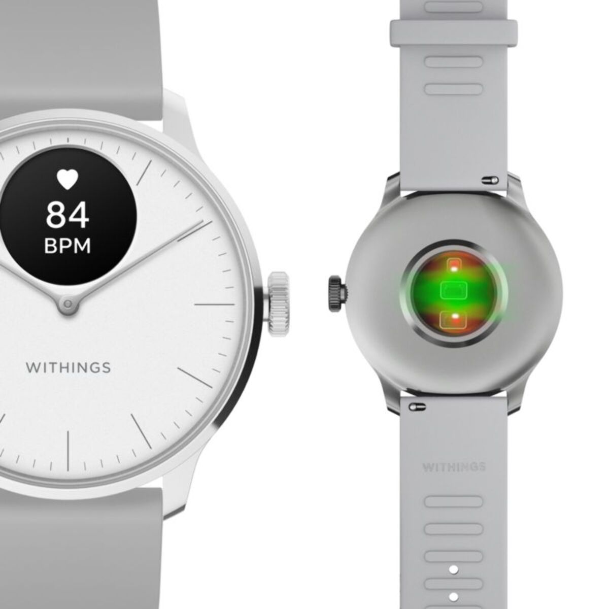 Montre santé WITHINGS Scanwatch Light Blanche