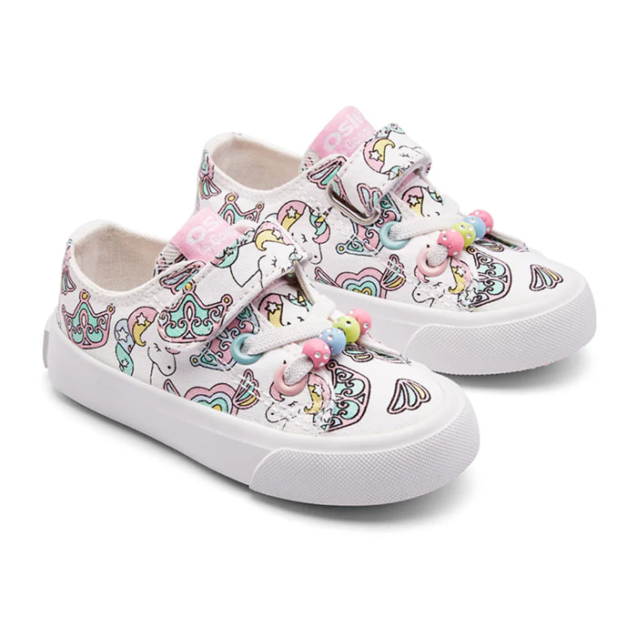 Zapatillas Lona Estampado Unicornio Multicolor