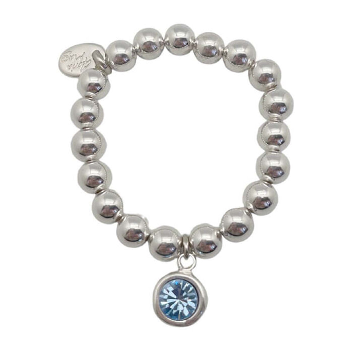 Pulsera eslastica cristal Sw azul