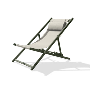 JULIA - Chilienne de jardin en toile plastifiéee et aluminium