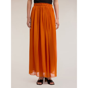 Motivi - Gonna lunga in georgette - Arancione