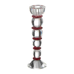 J-Line chandelier Annie - crystal - ruge/transparent - large
