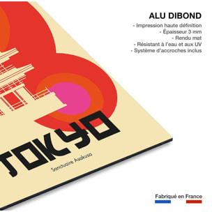 Tableau tokyo temple asakusa Tableau alu Dibond