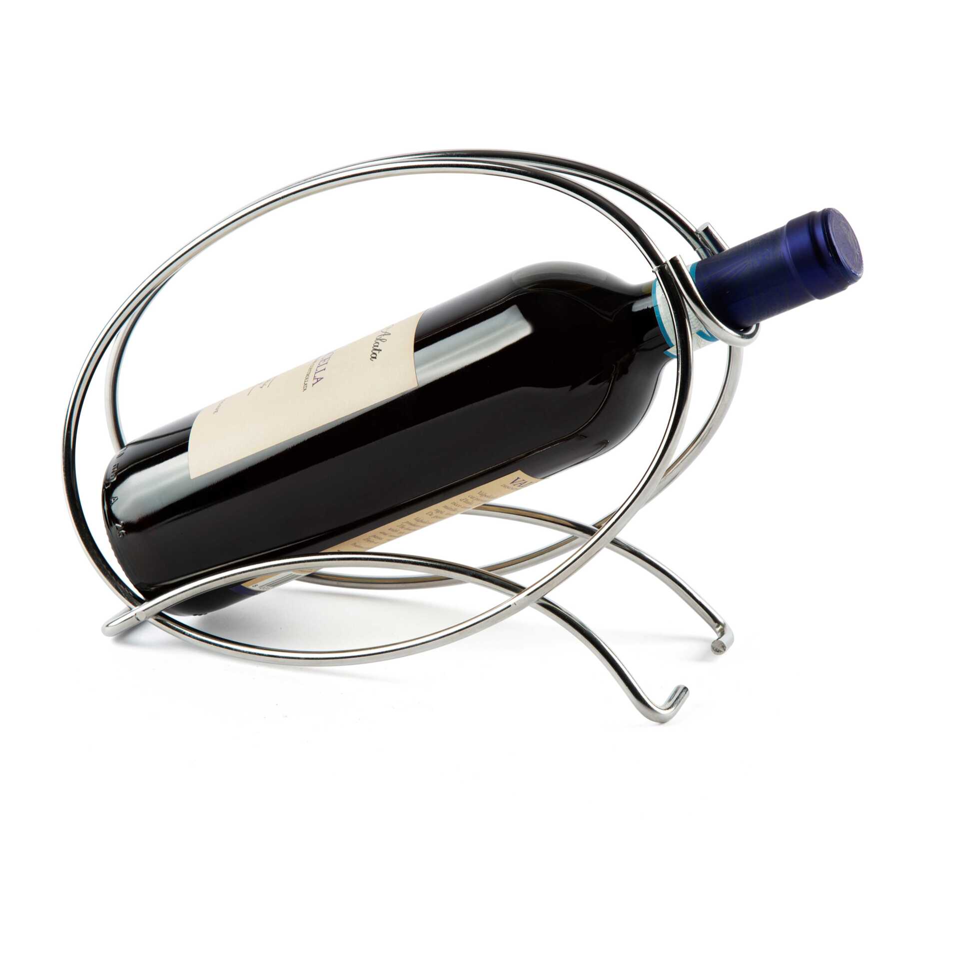 Porte-bouteille Excelsa- Elegance, Acier Argenté