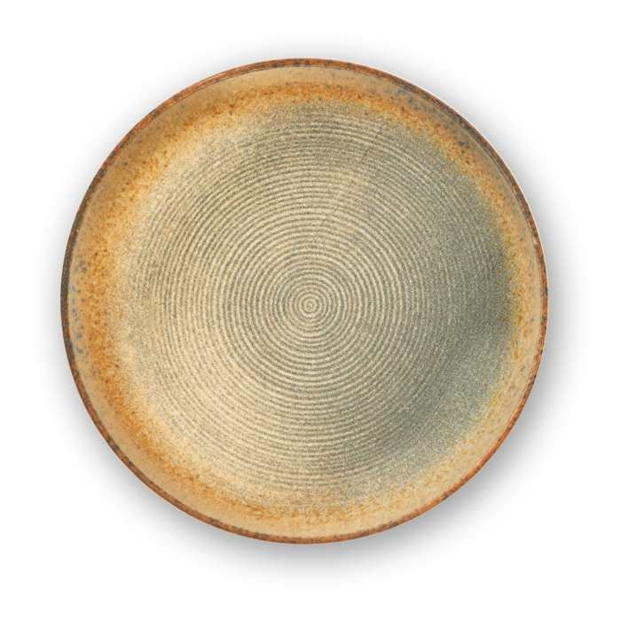 Set de 6 assiettes creuses Excelsa – Demetra, Céramique Beige