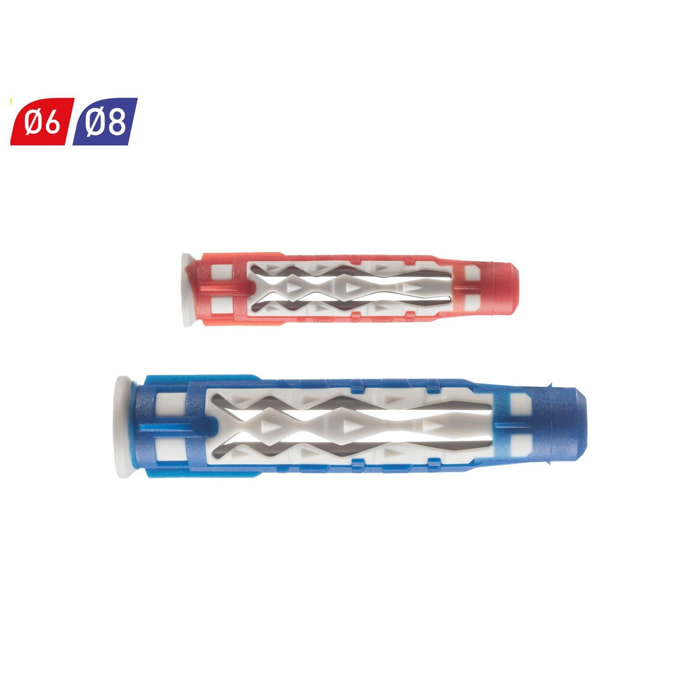 Cheville bi-matière universelle Colortech - 6 x 35 mm - Sans vis - Seau de 500 pièces - SPIT - 565184