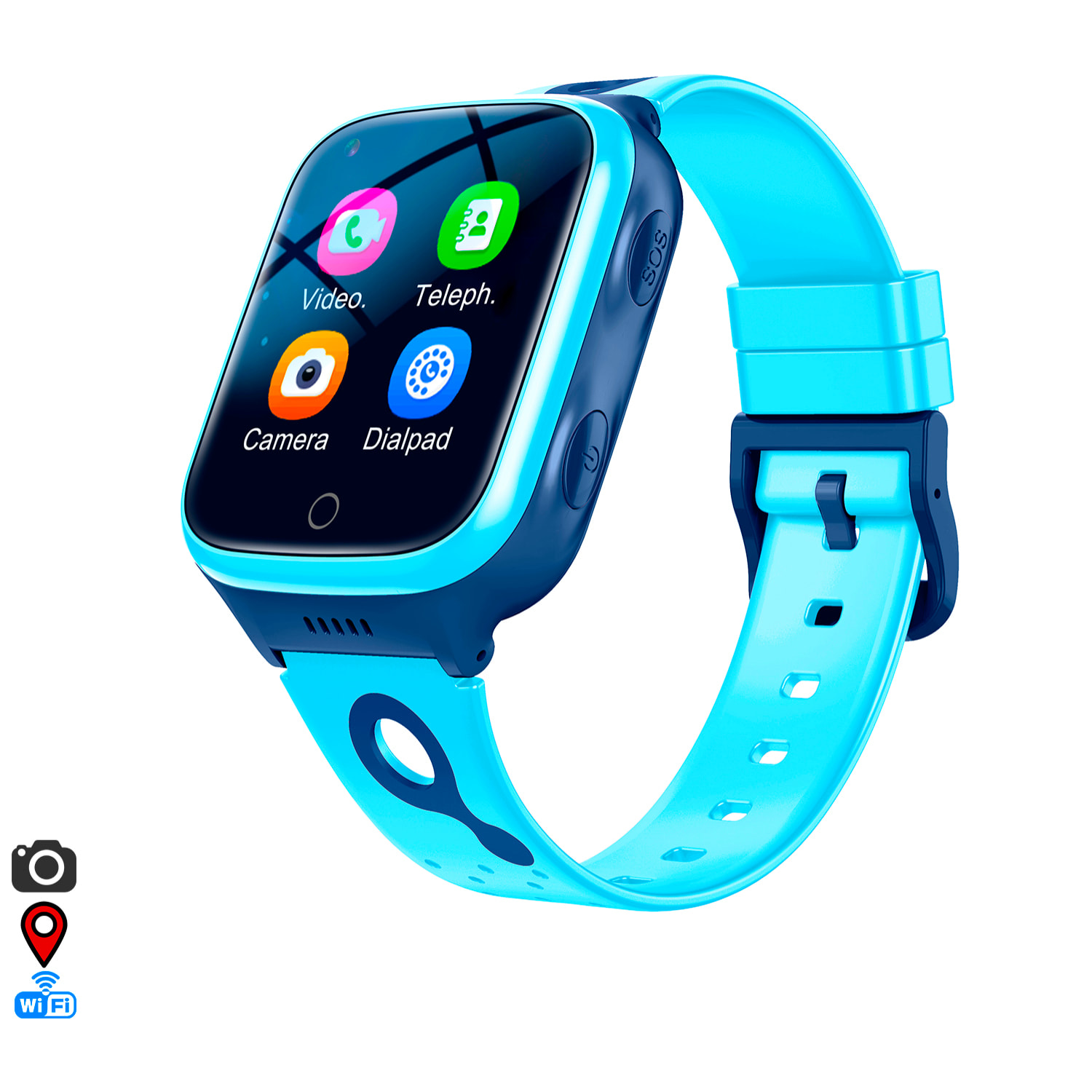 Smartwatch K9 4G GPS. Localización especial para niños, con cámara, cercas virtuales, escucha remota, llamadas SOS y video llamada.