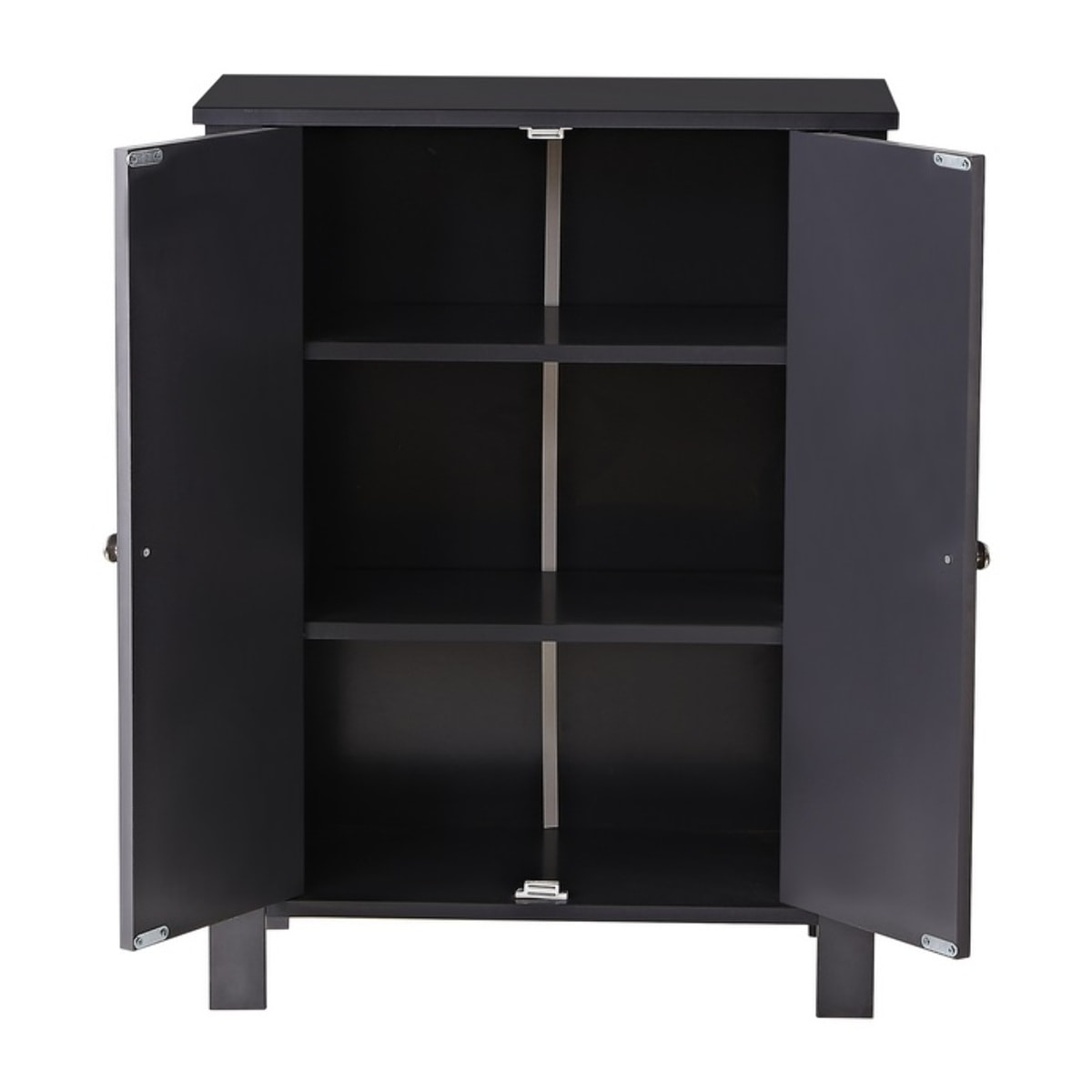 Mobiletto da bagno 2 ante grey 60x30x80 cm -Sarah