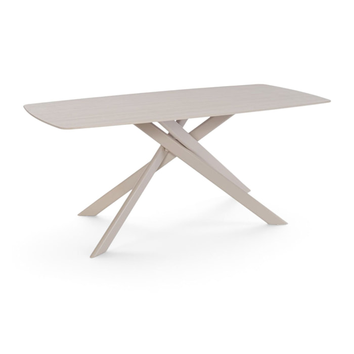 Tavolo SAINT FLORENT in ceramica finitura travertino 180x90x76 cm