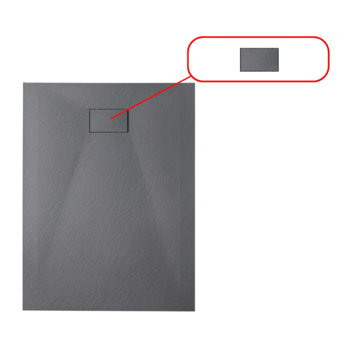 Essential cache bonde pour receveur de douche, gris foncé (CERAESDG)