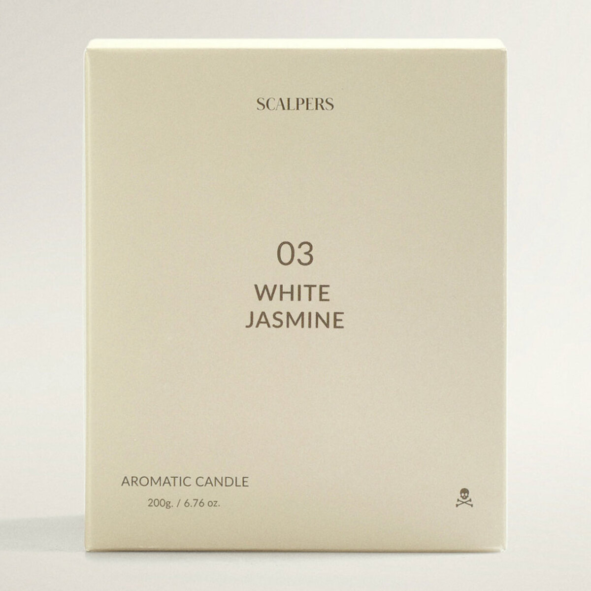 Vela aromática 200gr aroma jazmín blanco scalpers