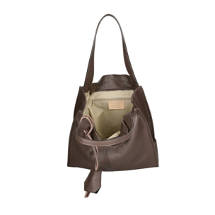 Borsa a spalla da donna - Modello Aelia - Vera pelle - 40.0 x 36.0 x 12.0 cm
